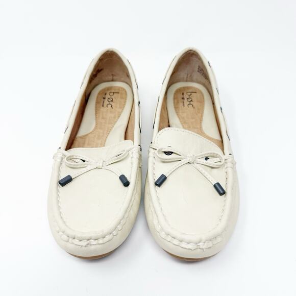 Boc Born Concept Cream Boat Loafers 7.5M Slip On Moccasin Preppy Nautical 90s - Picture 4 of 14